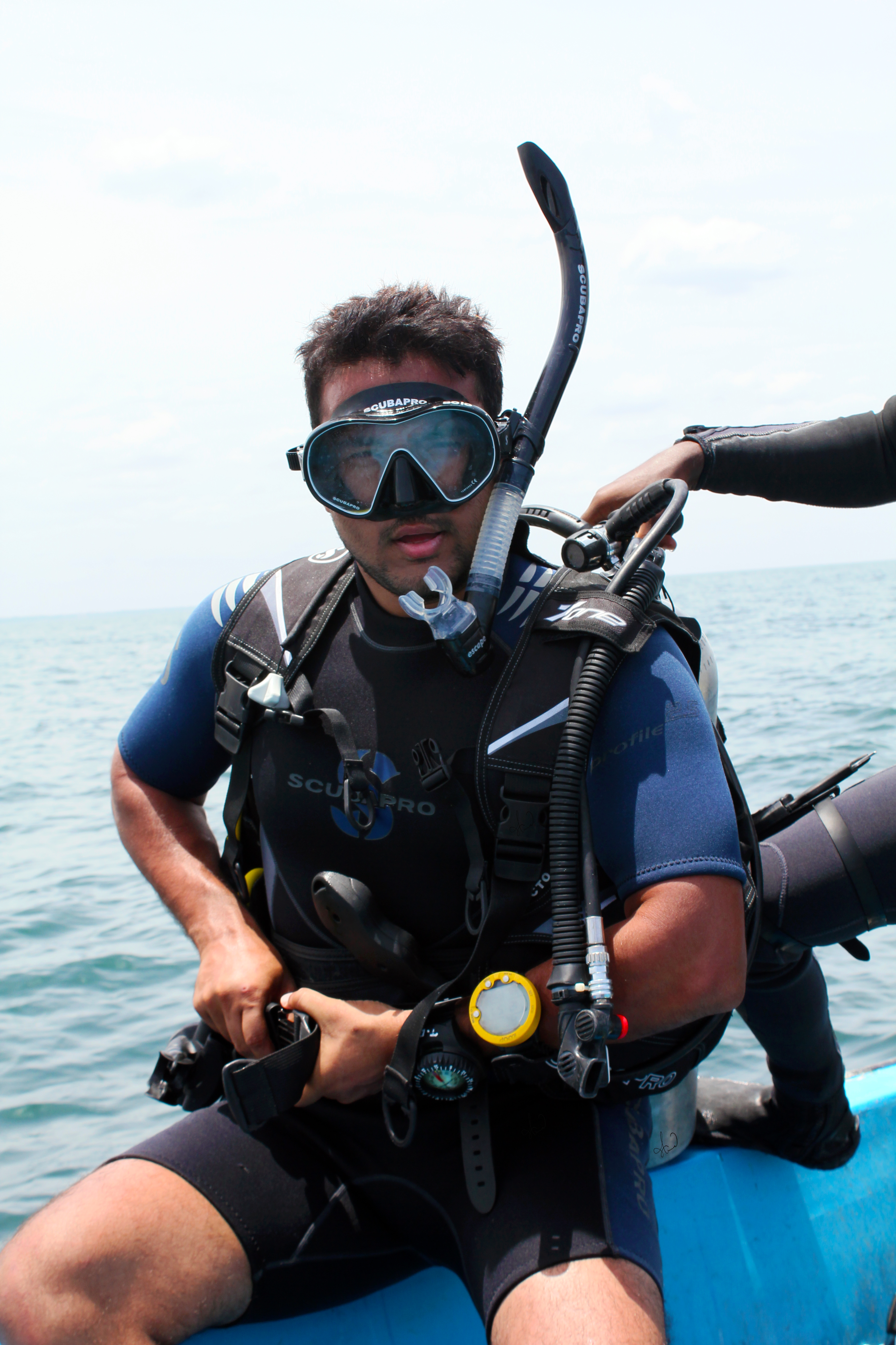 Commercial diving work